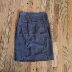 H&M Pencil Skirt Gray Zip 6